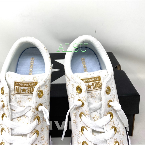 Converse Chuck 🔥SALE!🔥 Taylor AS Street Slip White Gold Kids Toddler 665514F - Picture 5 of 9